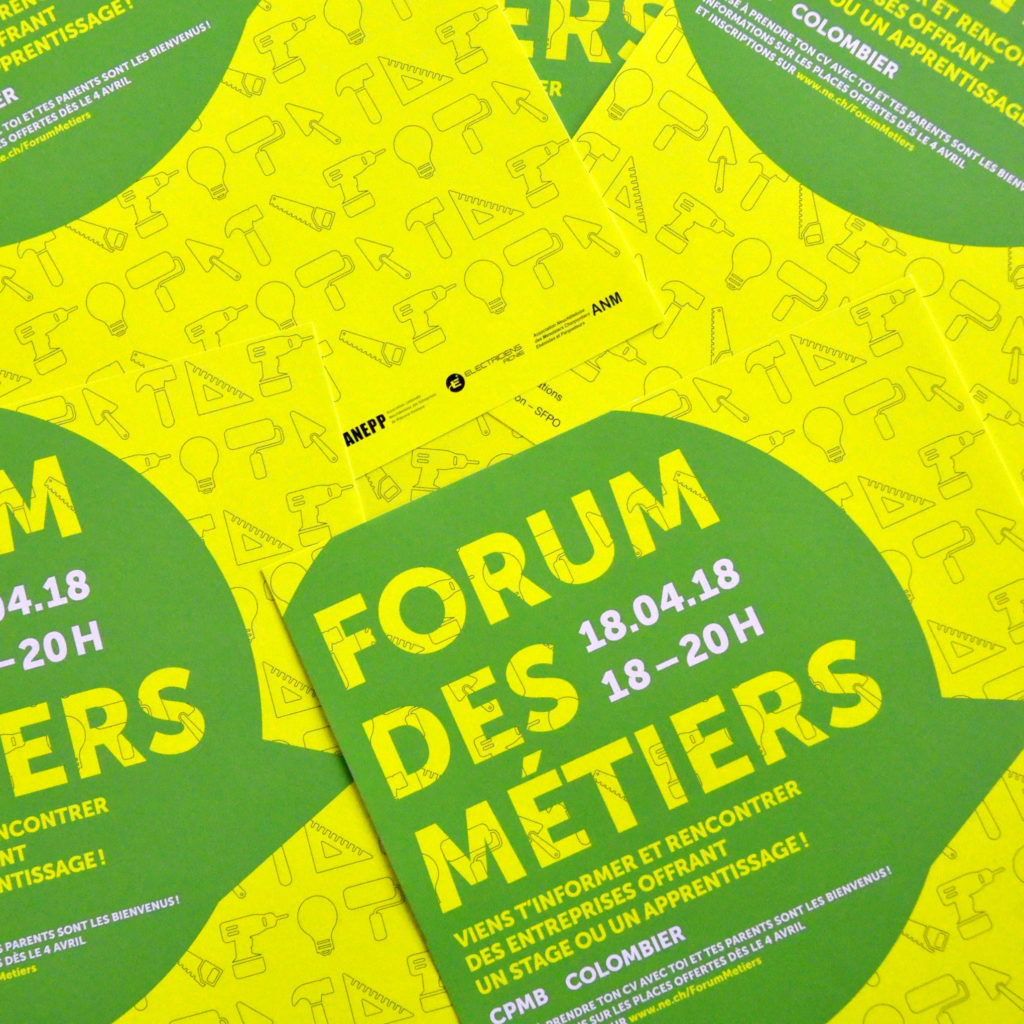 Affiche concept forum des métiers OCOSP SFPO