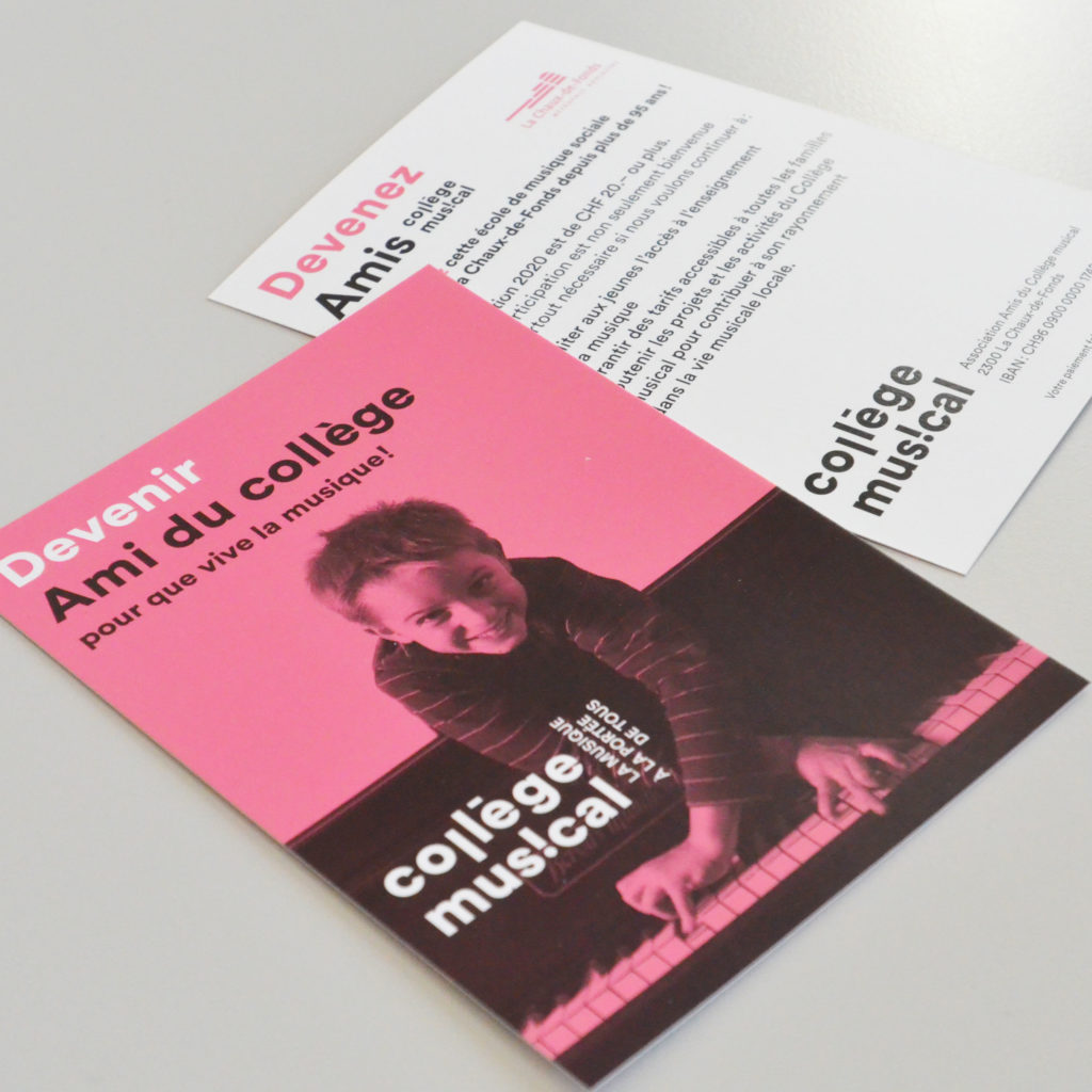 Recherche de fonds amis du collège musical