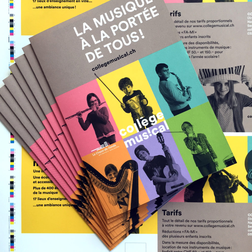 Dépliant des cours du collège musical